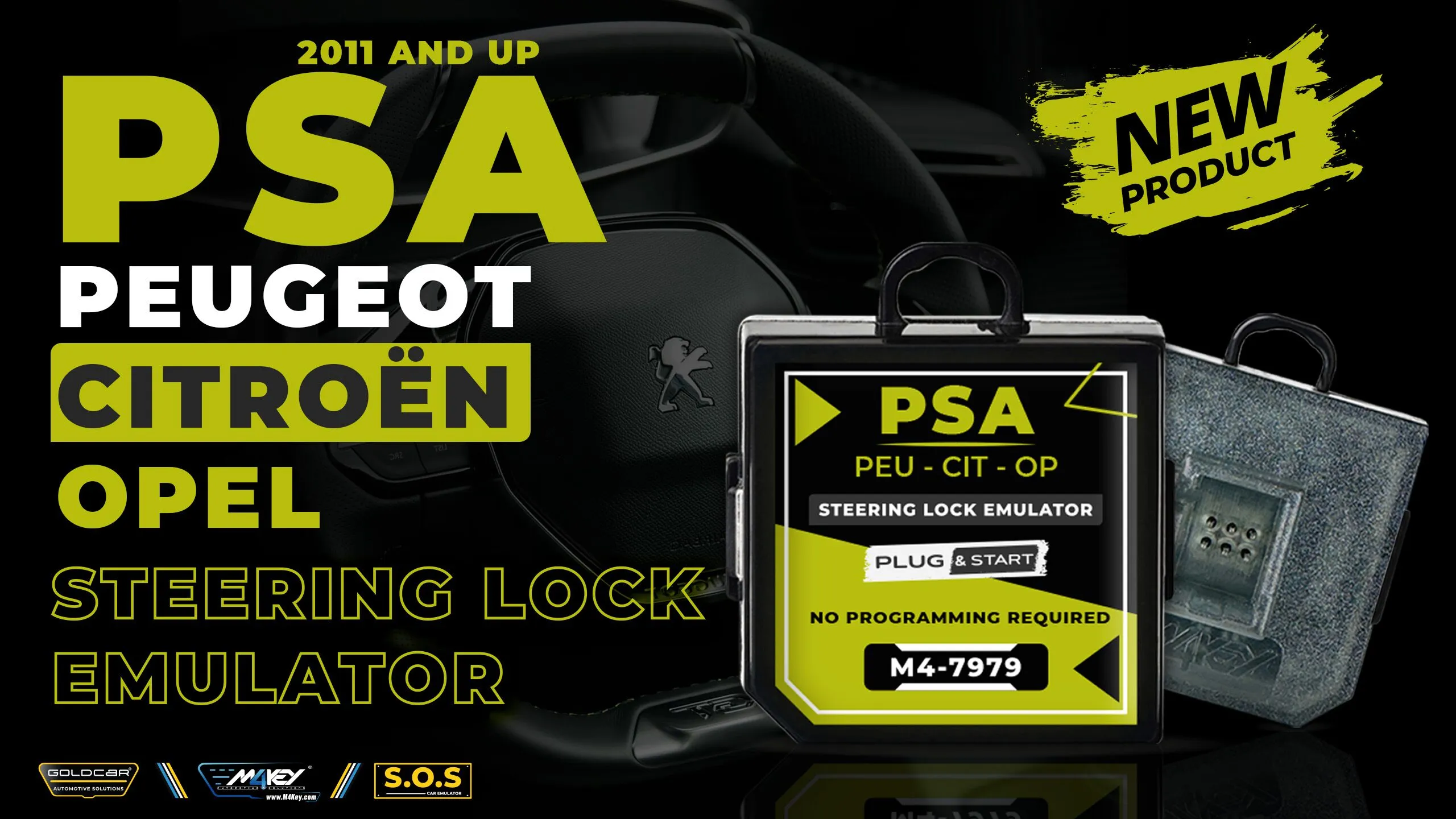 How to install PSA Peugeot Citroen Opel Steering Lock Emulator Simulator (Plug & Start)