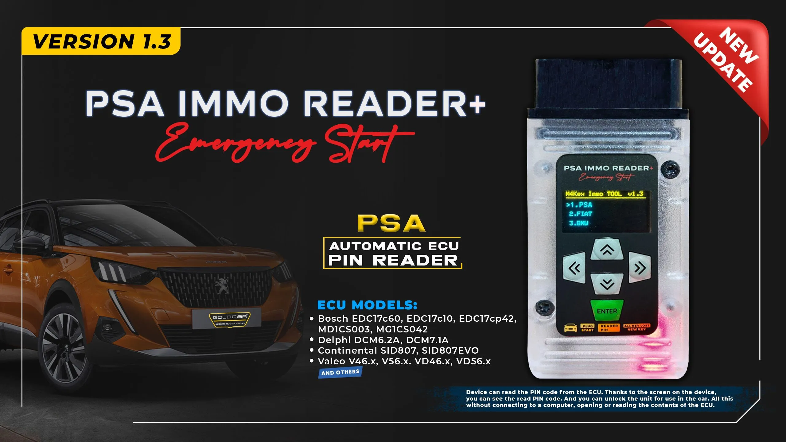 PSA AUTOMATIC ECU PIN READER New Update ver.1.3