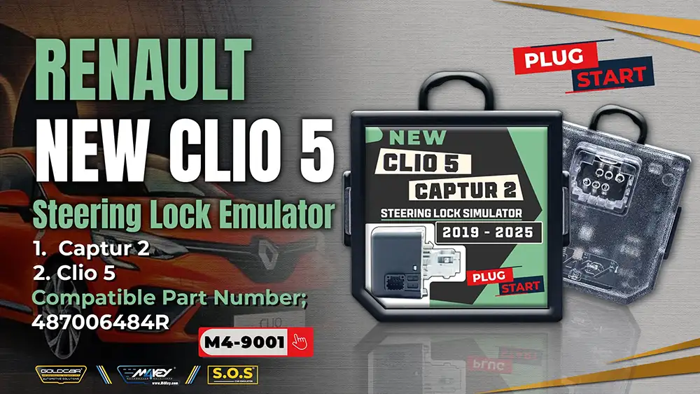 Renault New Clio 5 2019-2025 Steering Lock Emulator (Plug & Start)