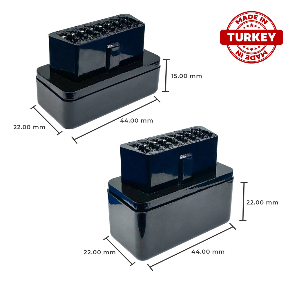 Dişi OBD-OBDII Teşhis Kutusu Süper Mini OBD Kutusu + Kapak OBD 16 Pin Konnektör