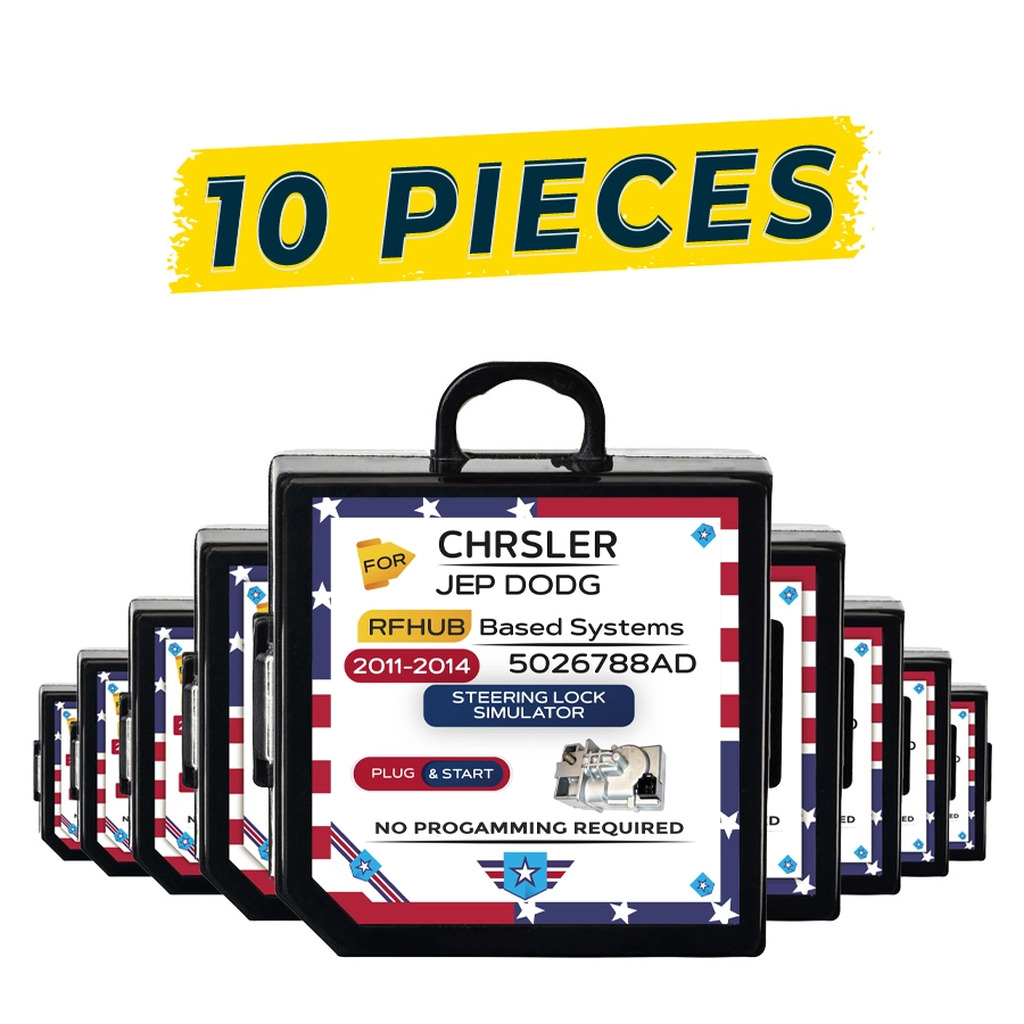 For Chrysler | Jeep | Grand Cherokee | Dodge 2011-2013 Steering Lock Emulator Simulator 10 Pcs