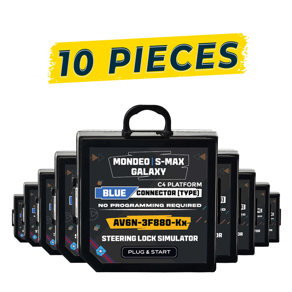 For Ford | Mondeo | S-Max | Galaxy | Steering Lock Simulator Emulator 10 Pieces