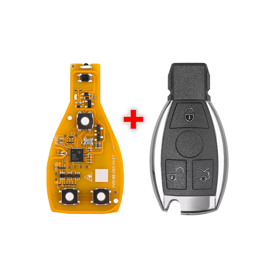 Xhorse VVDI BE key Pro For Benz Yellow Color Version No Points with 3 Button Key Shell